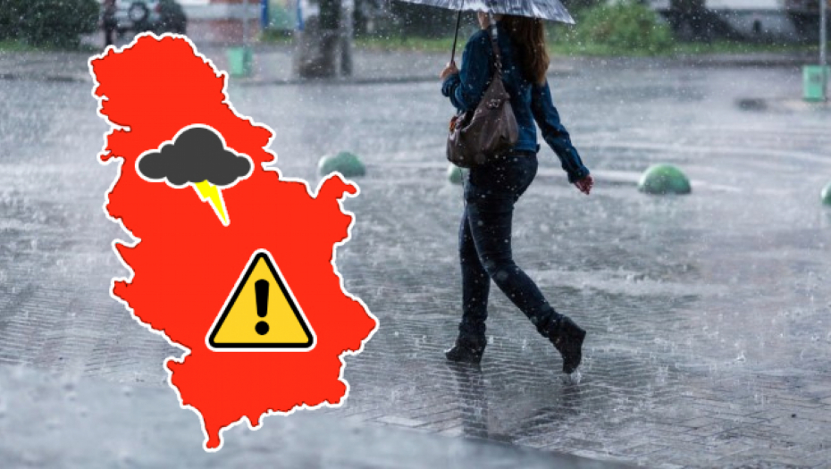 NEVREME ĆE UDARITI ZA SAT VREMENA Ovi delovi Srbije prvi na udaru!