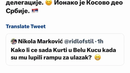 PRŠTE SMAJLIJI NA TVITERU Vesić objasnio kako će Kurti sada da ide u Belu kuću