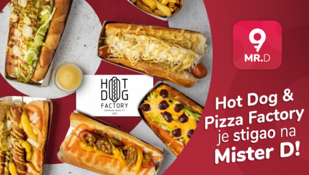 Originalni američki hot dog iz Hot Dog & Pizza Factory na Mister D aplikaciji