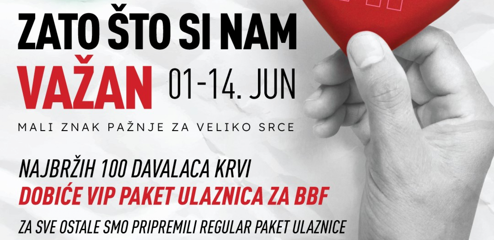 Belgrade Beer Fest poklanja 100 VIP paketa i 1000 regular paketa ulaznica dobrovoljnim davaocima krvi