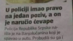 BIO JE PRIVEDEN I IMAO PRAVO SAMO NA JEDAN POZIV Pogledajte šta je uradio i nasmejao ceo region (FOTO)