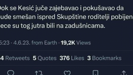 LJUDI BESNI NA KESIĆA Dok su oplakivali decu Zoran izvodio neprikladan performans