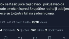 LJUDI BESNI NA KESIĆA Dok su oplakivali decu Zoran izvodio neprikladan performans