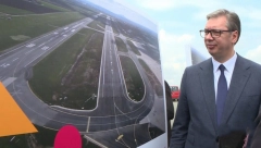 BEOGRADSKI AERODROM DOBIO NOVU PISTU Vučić: Imaćemo duplo veće kapacitete za avione (VIDEO)