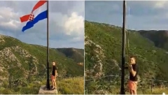 SNIMAK SKIDANJA HRVATSKE ZASTAVE ŠIRI SE DRUŠTVENIM MREŽAMA Uhapšena trojica zbog uklanjanja šahovnice s jarbola kod Knina (VIDEO)
