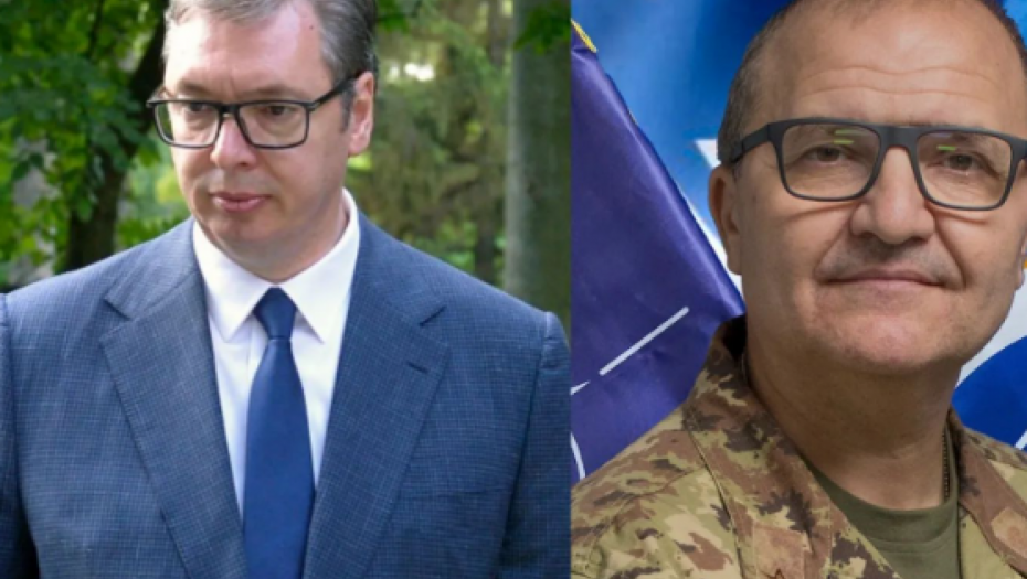 VUČIĆ RAZGOVARO SA KOMANDANTOM KFOR-A "Korektan razgovor sa generalom Anđelom Mikeleom Ristućom" (FOTO)