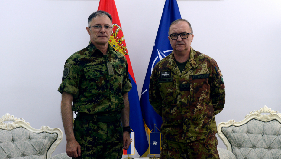 GENERAL MOJSILOVIĆ SA RISTUĆOM: Načelnik Generalštaba izneo čvrst stav i uverenje da će Kfor zaštititi Srbe na KiM
