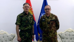 GENERAL MOJSILOVIĆ SA RISTUĆOM: Načelnik Generalštaba izneo čvrst stav i uverenje da će Kfor zaštititi Srbe na KiM