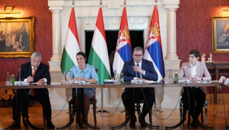 ZAVRŠEN SASTANAK VUČIĆA I BRNABIĆ SA NOVAK I ORBANOM Počela sednica Strateškog saveta Srbije i Mađarske!