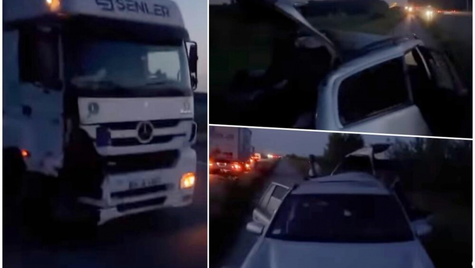 DELOVI RASUTI PO PUTU Stao na Pupinovom mostu da zameni gumu, šleper ga razneo u punoj brzini (VIDEO)