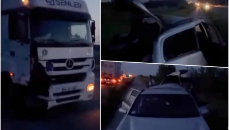 DELOVI RASUTI PO PUTU Stao na Pupinovom mostu da zameni gumu, šleper ga razneo u punoj brzini (VIDEO)