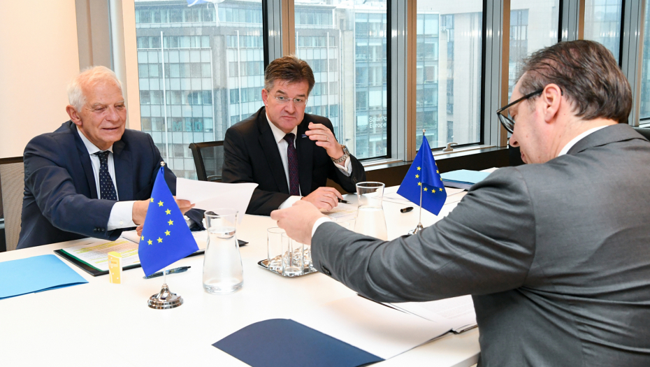 BORELJ I LAJČAK SA VUČIĆEM Nastavak važnih sastanaka u Briselu