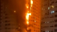 VATRA UNIŠTAVA SVE PRED SOBOM! Gori oblakoder u Emiratima (VIDEO)