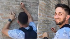 POLICIJA RAZGOVARALA SA IVANOM KOJI JE UREZAO SVOJE IME NA ZID KOLOSEUMA Stalno ponavlja jednu istu stvar