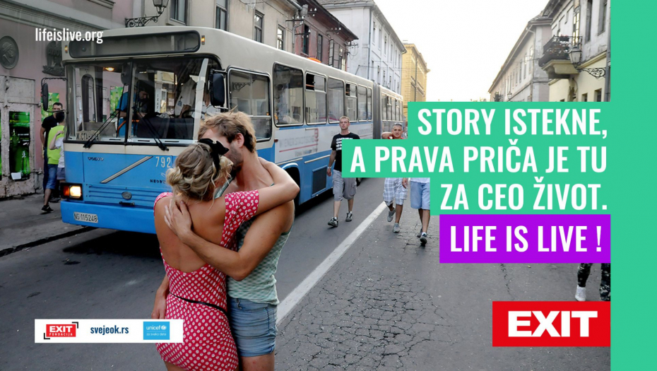 Preko 20 godina života provedemo ispred ekrana! EXIT i UNICEF započeli saradnju u cilju unapređenja mentalnog zdravlja mladih i pokrenuli kampanju „Živi uživo“