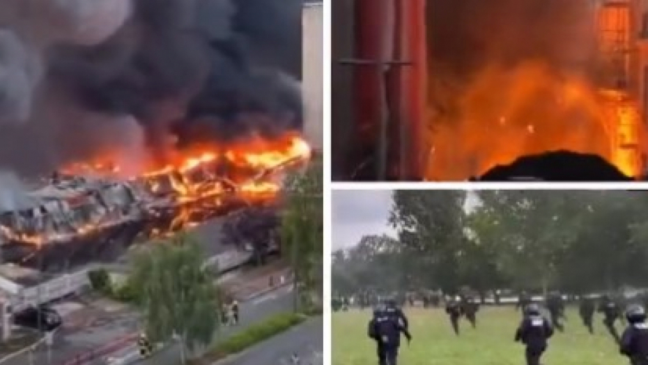 OPŠTI HAOS U MARSEJU Sukob policije i demonstranata se nastavlja, vatra obasjava ulice po noći (VIDEO)
