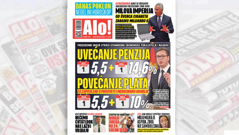 POVEĆANJE PLATA I PENZIJA Predsednik Srbije otkrio izvanredne ekonomske pokazatelje i najavio sjajne vesti