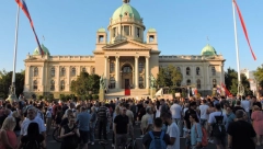 Demonstranti se razilaze, završen 10. prozapadni protest (FOTO)