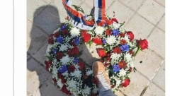 ZAVRŠILA SAM NAM OVO NIKŠIĆANI Nova BRUKA u Crnoj Gori: Gazila nogom venac na spomeniku kralju Nikoli, pa ga bacila u kontejner (FOTO)