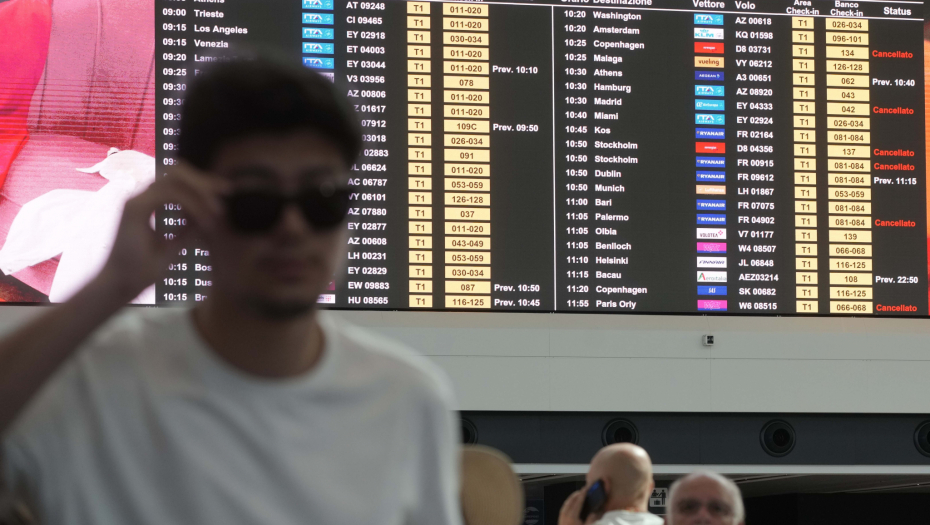 ITALIJA PARALISANA Na stotine letova otkazano zbog štrajka