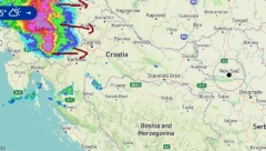 OVA OLUJČINA IDE KA NAMA Pitanje je trenutka kad će da grune i u Srbiji, sad je iznad Slovenije i juriša ka Hrvatskoj