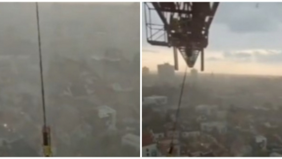 ISPLIVAO ZASTRAŠUJUĆI SNIMAK IZ KRANA Radnik snima zarobljen u kabini, horor prizori iz srca superoluje u Zagrebu (VIDEO)