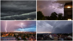 UZNEMIRILA SE NEBESA NAD BEOGRADOM Crni oblaci nadvili se nad Zemunom i Surčinom, građani na mrežama snimali SUPERĆELIJSKI SPEKTAKL (VIDEO)