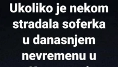 GEST KOJI JE ZAPALIO DRUŠTVENE MREŽE Poklanja "šoferku" ukoliko je nekome stradala od nevremena