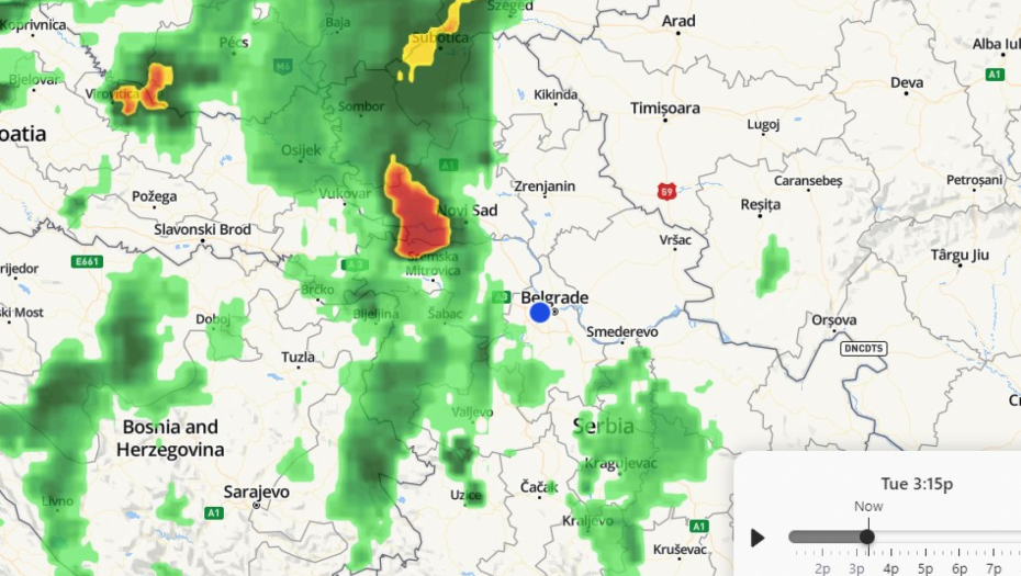 JEZIVO, OVA OLUJA JE VEĆ STIGLA U NEKE DELOVE SRBIJE Radarski snimci su zastrašujući