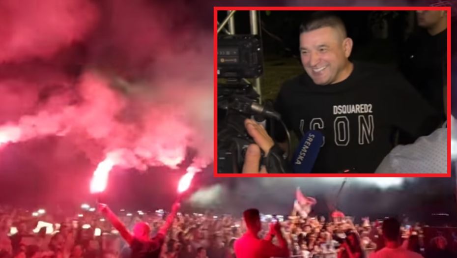 OVO MOŽE SAMO BAJA MALI KNINDŽA Pevač uleteo na binu, zapaljene baklje, a vatromet obasjao nebo iznad Čalme (VIDEO)