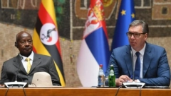 "NASTAVIĆEMO ZAJEDNO DA RADIMO NA DOBROBIT GRAĐANA I UGANDE I SRBIJE" Predsednik Vučić nakon sastanka delegacija Srbije i Ugande