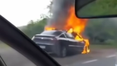 DRAMA NA IRIŠKOM VENCU Automobil potpuno izgoreo (VIDEO)