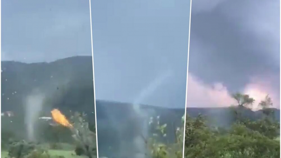 U SLOVENIJI SNIMLJEN UDAR TORNADA: Zastrašujući snimak! Brzina vetra preko 100 kilometara na sat (VIDEO)
