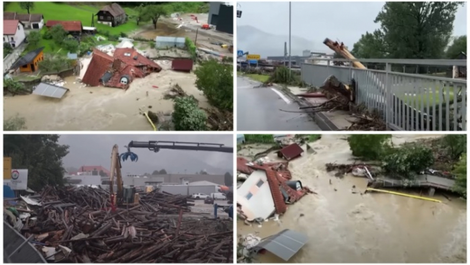 JOŠ GORE NEVREME RAZORILO SLOVENIJU Poplave napravile totalnu kataklizmu, evakuacija u toku (VIDEO)