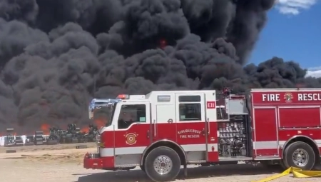 VATRA GUTA SVE PRED SOBOM Gori fabrika plastike u Meksiku (VIDEO)