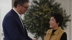 "DO SLEDEĆEG SUSRETA, DRAGA NAŠA PRIJATELJICE" Vučić ispratio Čen Bo na aerodromu (FOTO)