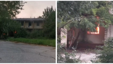 GORI NAPUŠTENI HOTEL KOD SMEDEREVA Sumnja se da je požar podmetnut?