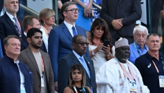 VUČIĆ NA CEREMONIJI OTVARANJA SVETSKOG PRVENSTVA U ATLETICI Predsednik Srbije se sastao sa knezom Albertom II od Monaka (FOTO)