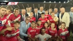 VUČIĆ SE OBRATIO JAVNOSTI Leskovac i narod na jugu zaslužuju ovakav stadion, jer vatreno navijaju za Srbiju! (FOTO/VIDEO)