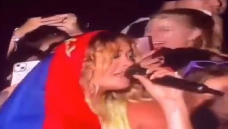 OVOM LIKU DATI NACIONALNU PENZIJU Isplivao snimak iz drugog ugla, Rita Ora sa srpskom zastavom!