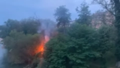 POŽAR U BANJALUCI Vatra planula na obali Vrbasa (VIDEO)