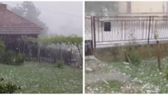 JAK GRAD POGODIO OKOLINU KRALJEVA Udarilo je snažno, ljudi bežali sa ulica