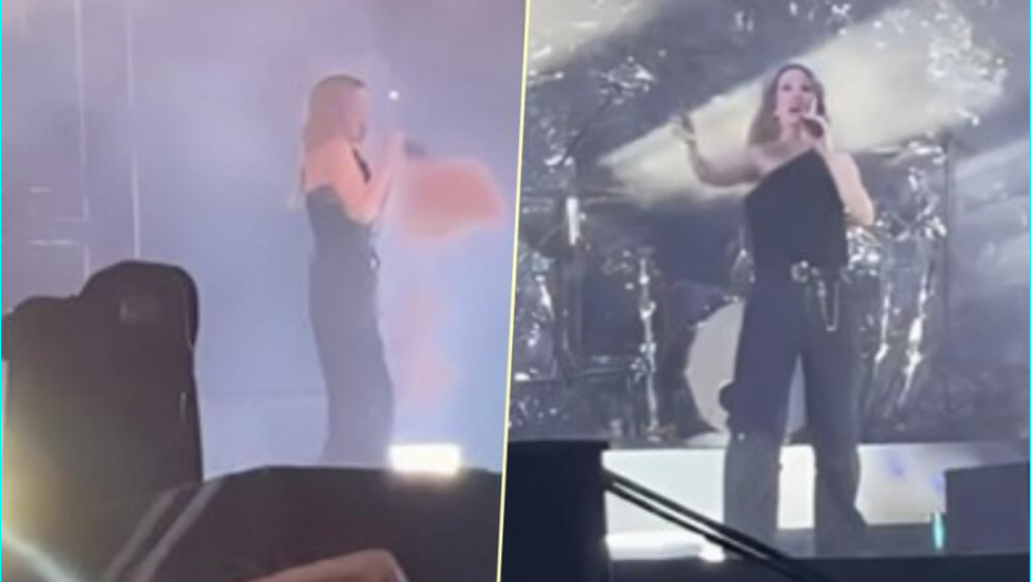 SLAVNU PEVAČICU PIROTEHNIČKO SREDSTVO POGODILO POSRED LICA Uhvatila se za glavu, pa opsovala! (VIDEO)