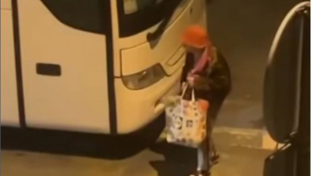 BABA VANDAL SNIMLJENA NA BANOVOM BRDU Delovala je kao dobroćudna starica, a onda je zavukla ruku u tašnu i ustremila se na autobus (VIDEO)