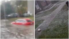POTOP U NOVOM SADU, ZABELELO SE OD GRADA Prvi snimci strašnog nevremena koje je napravilo haos u srpskoj Atini (VIDEO)