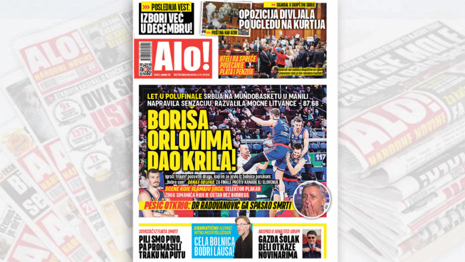 BORIŠA ORLOVIMA DAO KRILA Srbija na Mundobasketu napravila senzaciju, razvalila moćne Litvance - 87:68