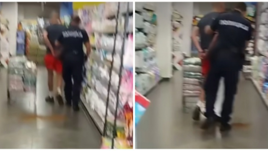 MAKLJAŽA U BEOGRADSKOM MARKETU Lopov uhvaćen na delu, dečko ga nokautirao! A onda je došla policija