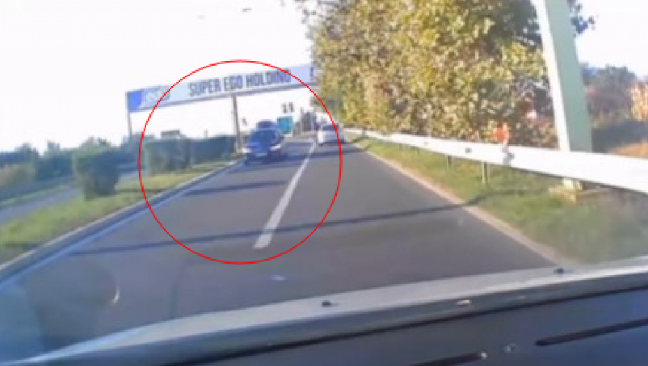 NOVI SNIMAK VOŽNJE U KONTRA SMERU LEDI KRV U ŽILAMA Sekunde ga delile od tragedije kod aerodroma "Nikola Tesla" (VIDEO)
