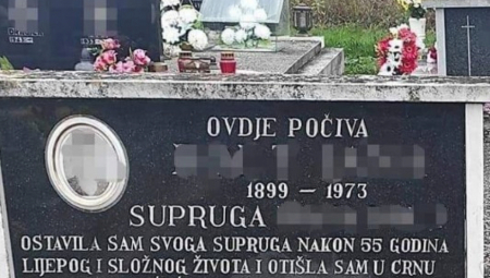 DA SE KRSTIŠ I LEVOM I DESNOM Žena ostavila mužu poruku na spomeniku, tri godine kasnije usledio šok odgovor