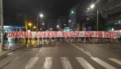 DELIJE NAJAVLJUJU MOBILIZACIJU NA BRDU Zvezdaši bakljadom napravili uvertiru pred meč sa Čukaričkim (FOTO)